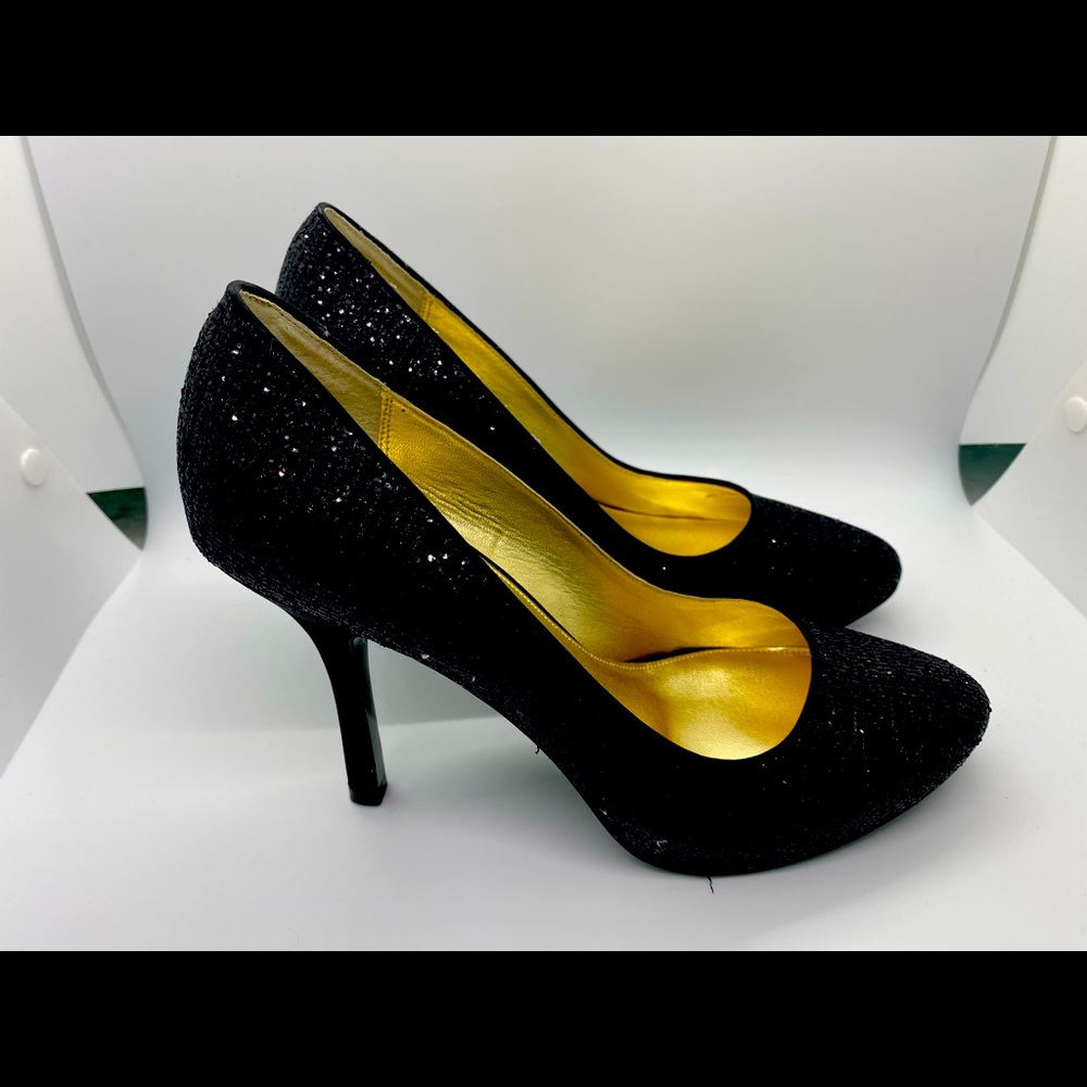 Nina Party Black Sparkling Shoes Size 8